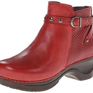 Sanita Danish Clogs Dakota Ankle Boots Red 37 NEW